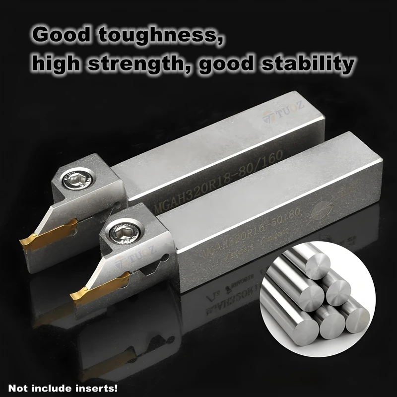 Reverse Arc White Spring Steel Face Grooving Tool MGAH220R/320R/420R/225R/325R/425R-20/36-80/160-200/800 CNC Lathe Cutting Tool