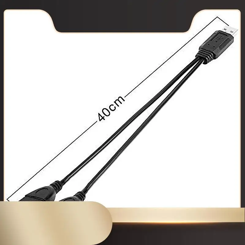 

USB-кабель-разветвитель, USB 2.0 A «папа» на двойной USB-разъем «мама» Y-кабель-разветвитель для зарядного устройства-N36R