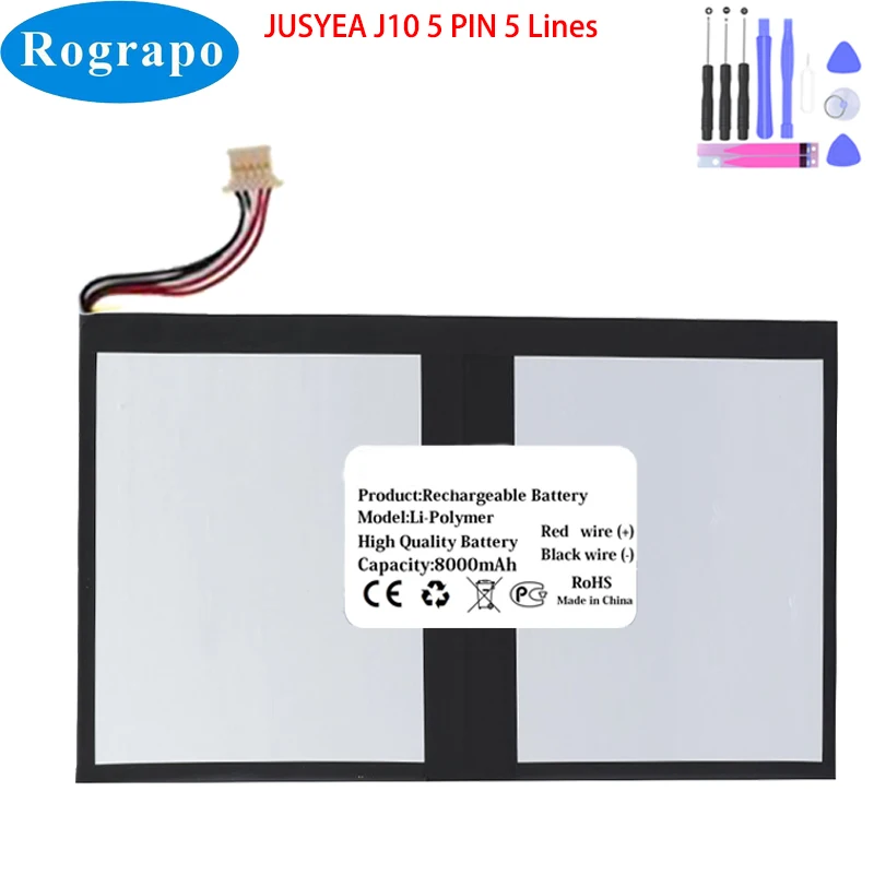 Новый аккумулятор для планшетного ПК JUSYEA J10 3,7 В, 8000 мАч
