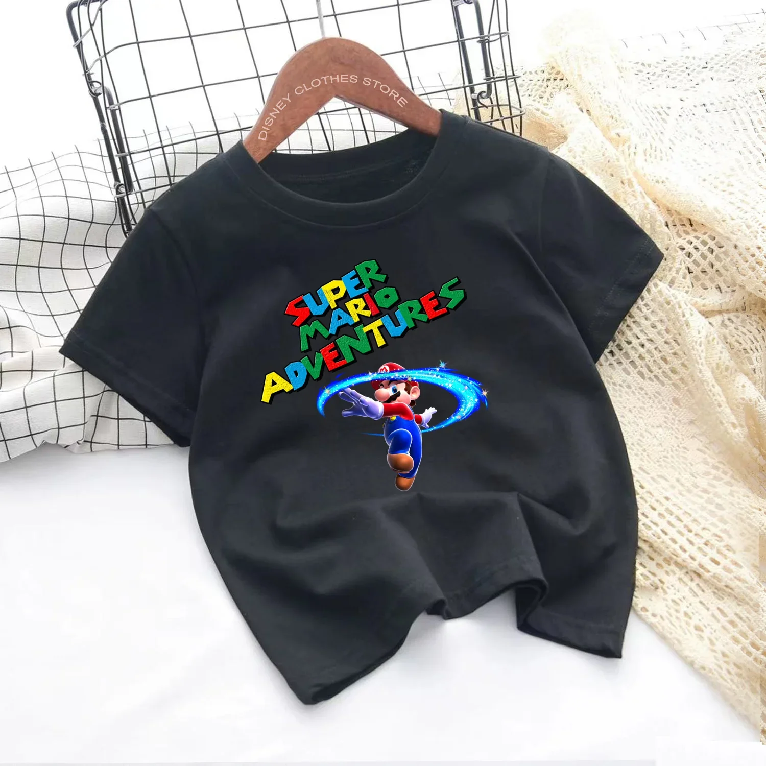 New Kids Clothes Cartoon Tops Tee Marios-bros T-shirts For Boys Girls T Shirt Children's Clothing Tops T-shirt Boy Baby Tees