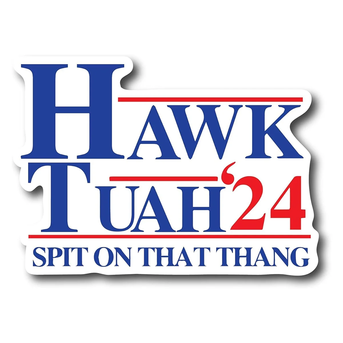 Hawk Tuah Spit on That Thang, Funny Bumper Sticker, Hilarious Meme Decal, Prank, Gag, Gift Idea, Decal, Car, Laptop A