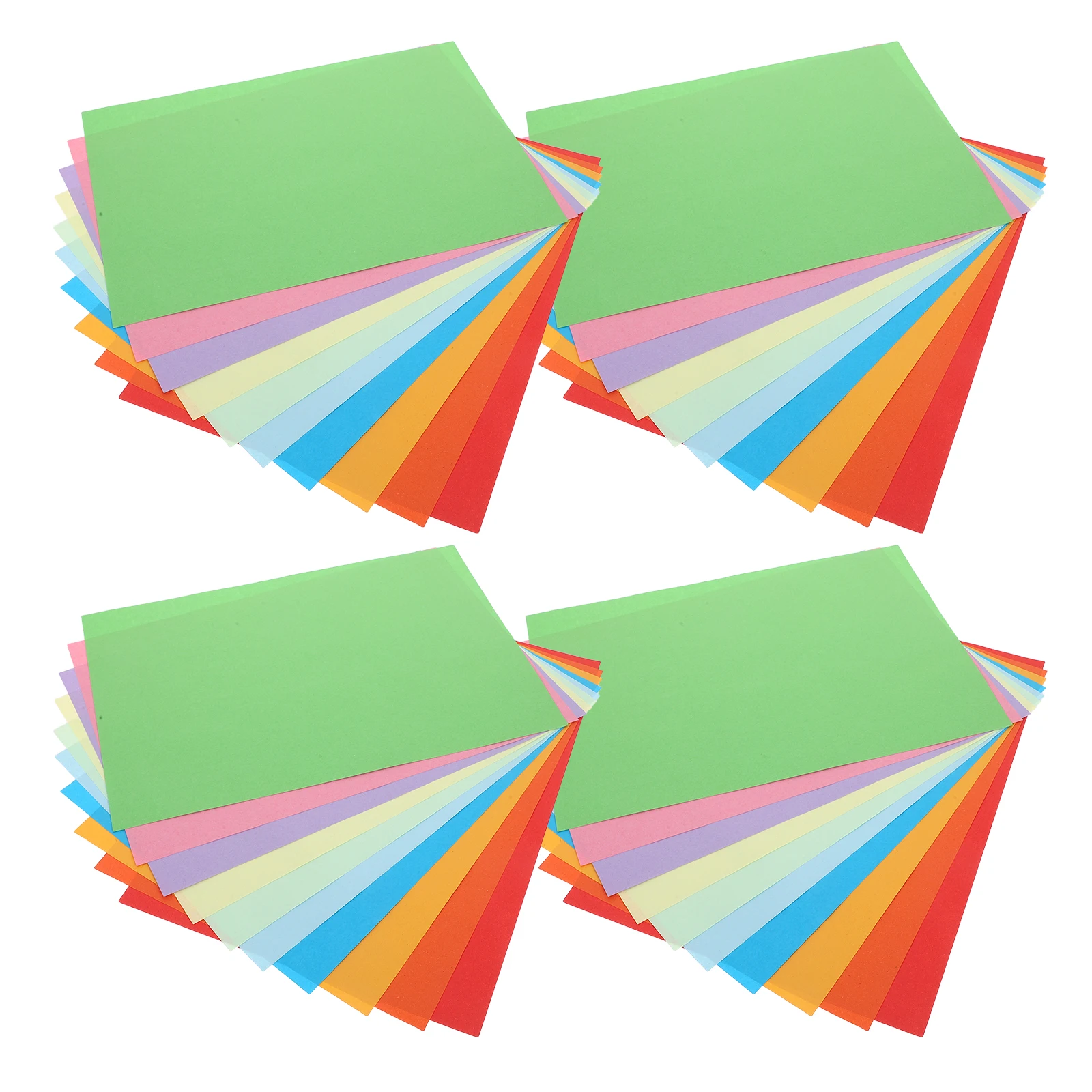 300 قطعة A4 ورق الطباعة الملون متعدد الألوان ورقة السائبة حزمة بطاقات نابضة بالحياة لمشاريع الحرف المكتبية المدرسية الإبداعية