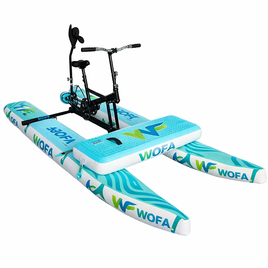 Single-person Inflatable Mixed Materials Water Pedal Bike For Outdoor Scenic Area Leisure Use