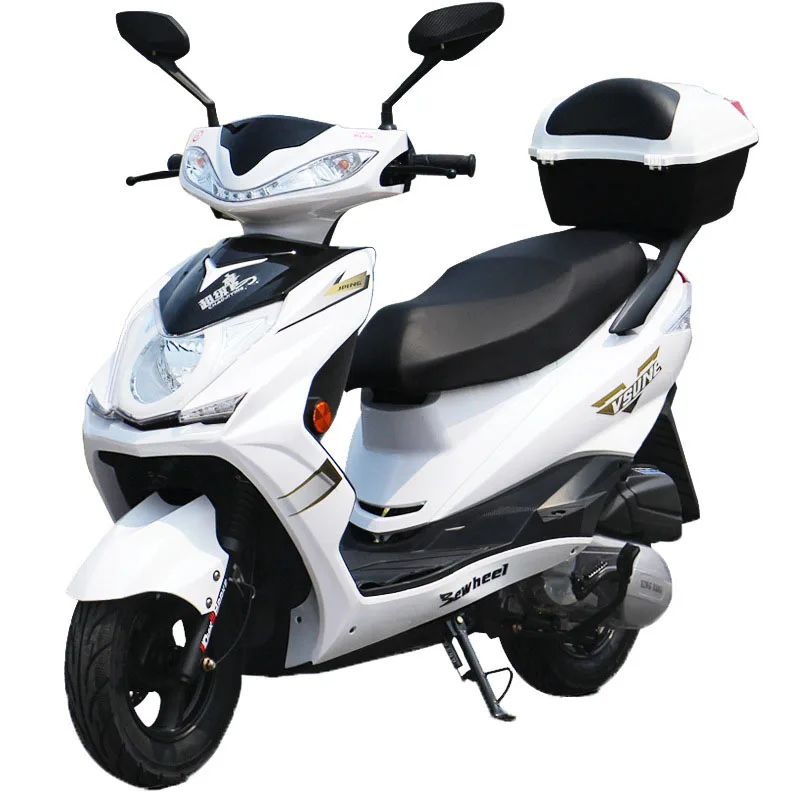 125CC Fuel Motorcycle,2 Wheeled Booster Vehicle for Adult Scooter Disc Brake CDI Hydraulic Shock Absorption 10\