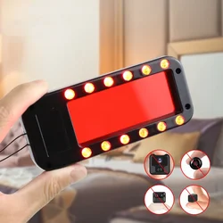 Mini cámara de seguridad oculta Anti-Candid, alarma antiespía, 12 luces LED, escáner antiespía, Detector, Wifi, localizador de cámara