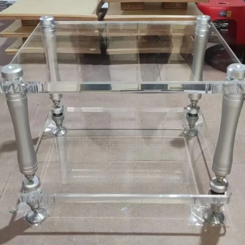 Audio Speaker Amplifier Cabinet Frame Acrylic Rack Turntable CD Player Equipment Shock Absorber Tripod Shelf Foot Rack 02