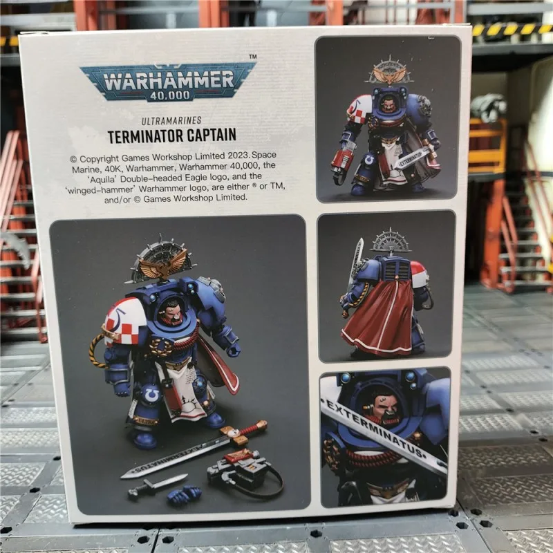 JOYTOY Ultramarines Terminator Capitan 1/18 Action Figure Warhammer 40K Anime Doll Joint Mobile Soldato Modello Raccogliere Giocattolo Regalo