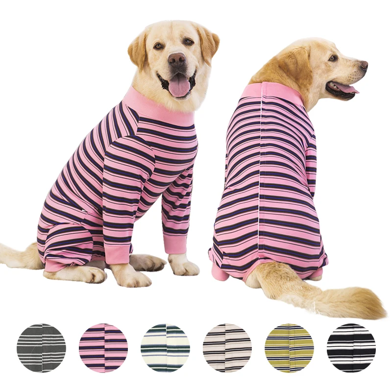 Dog Recovery Suit After Surgery Female Male Soft Long Sleeve Bodysuit Dog Pajamas for Large Medium Dog Shedding Suit