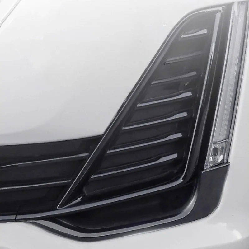 

For Cadillac CT5 Modified Fog Lamp Decorative Strip Front Bar Middle Net Fog Lamp Carbon Fiber Pattern Decorative Sticker