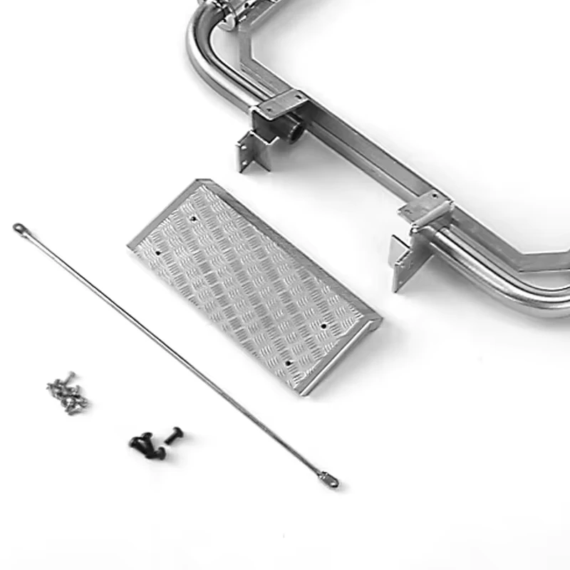 LESU For 1/14 Tamiya R620 R470 model toy tractor truck exhaust pipe assembly double chimney through hole G-6216