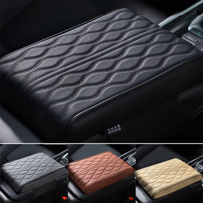 Car Armrest Boost Pad Heighten  Leather Protection Cushion For Nissan Juke Qashqai J11 Note Pathfinder Patrol Y62 Skyline Altima