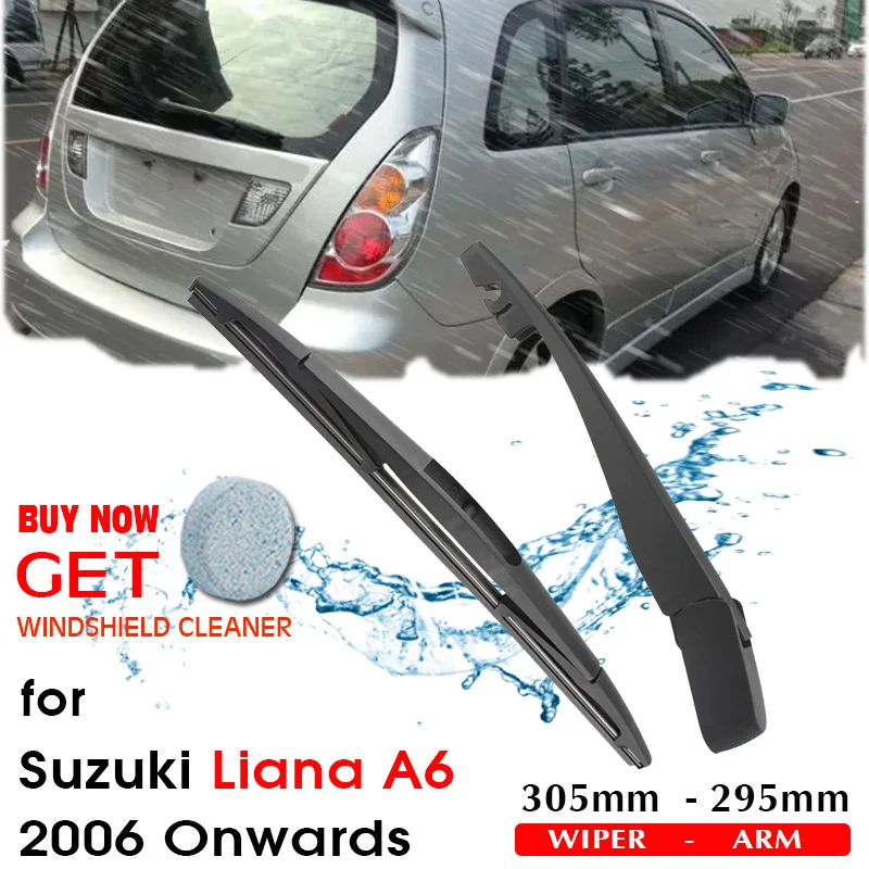 

BROSHOO Car Rear Wiper Blade Blades Back Windscreen Wiper Arm For Suzuki Liana A6 Hatchback (2006 Onwards) 305mm,Car Styling