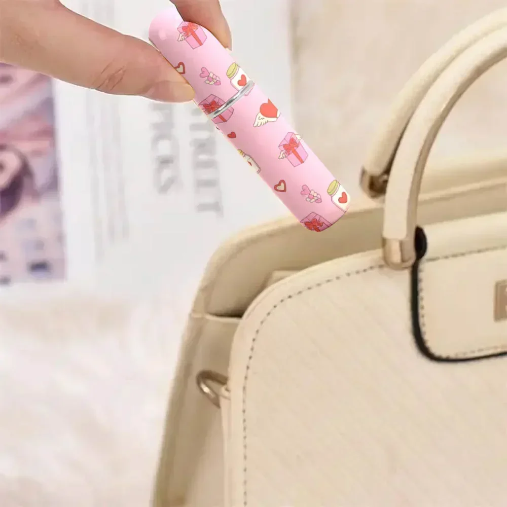 1/3 szt. Przenośna podróżna butelka na perfumy Mini butelka z nadrukiem kwiatowym - 5 ml przenośny rozpylacz perfum, kolorowy wzór druku