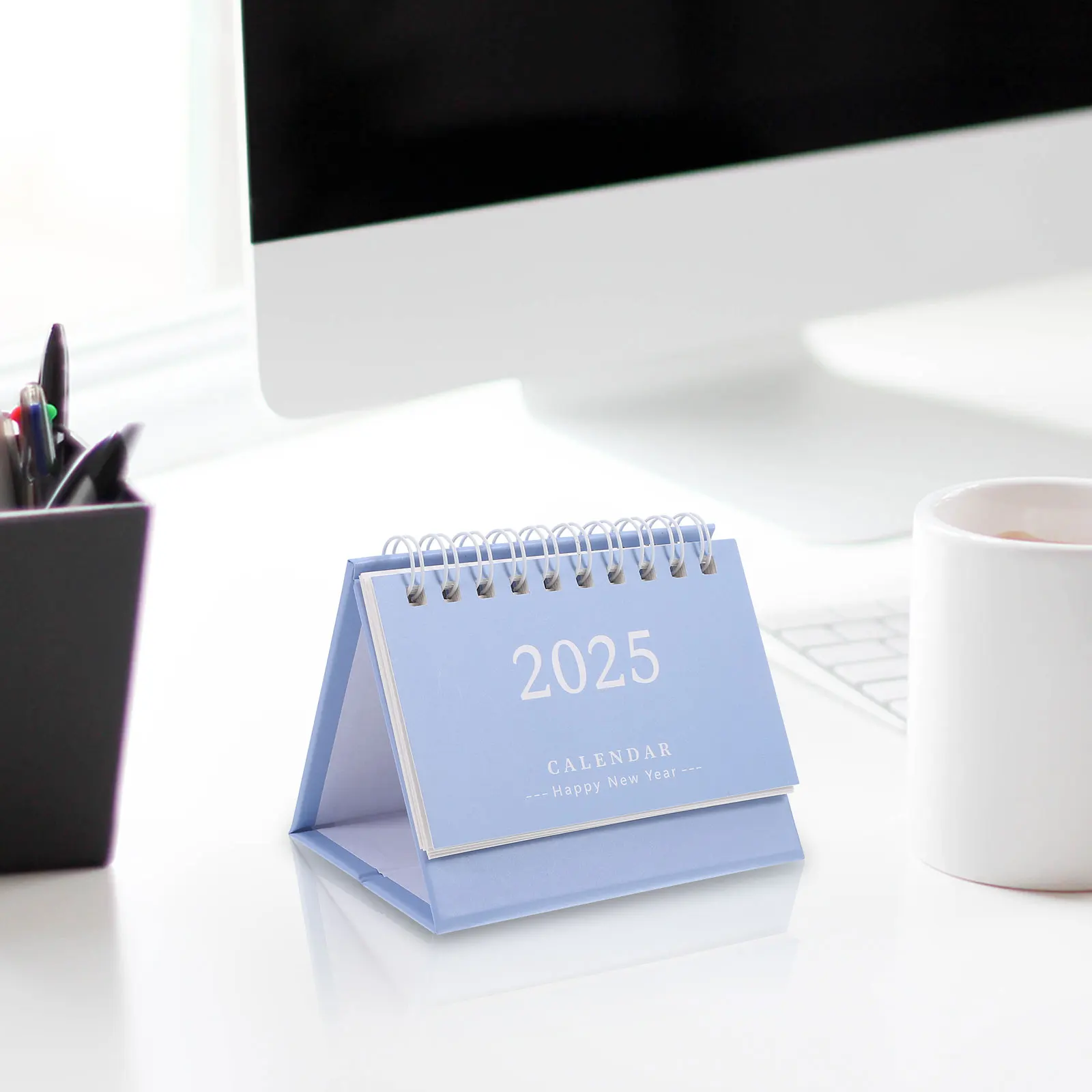 

Mini Desk 2025 Household Monthly Calendar Small Blue Note St Monthly Planner Household Office Supplies Schedule