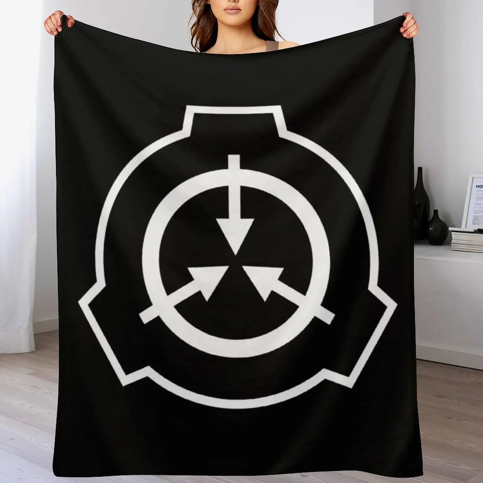 

SCP Foundation Logo Throw Blanket blankets and throws Blankets For Bed Luxury for sofa Blankets