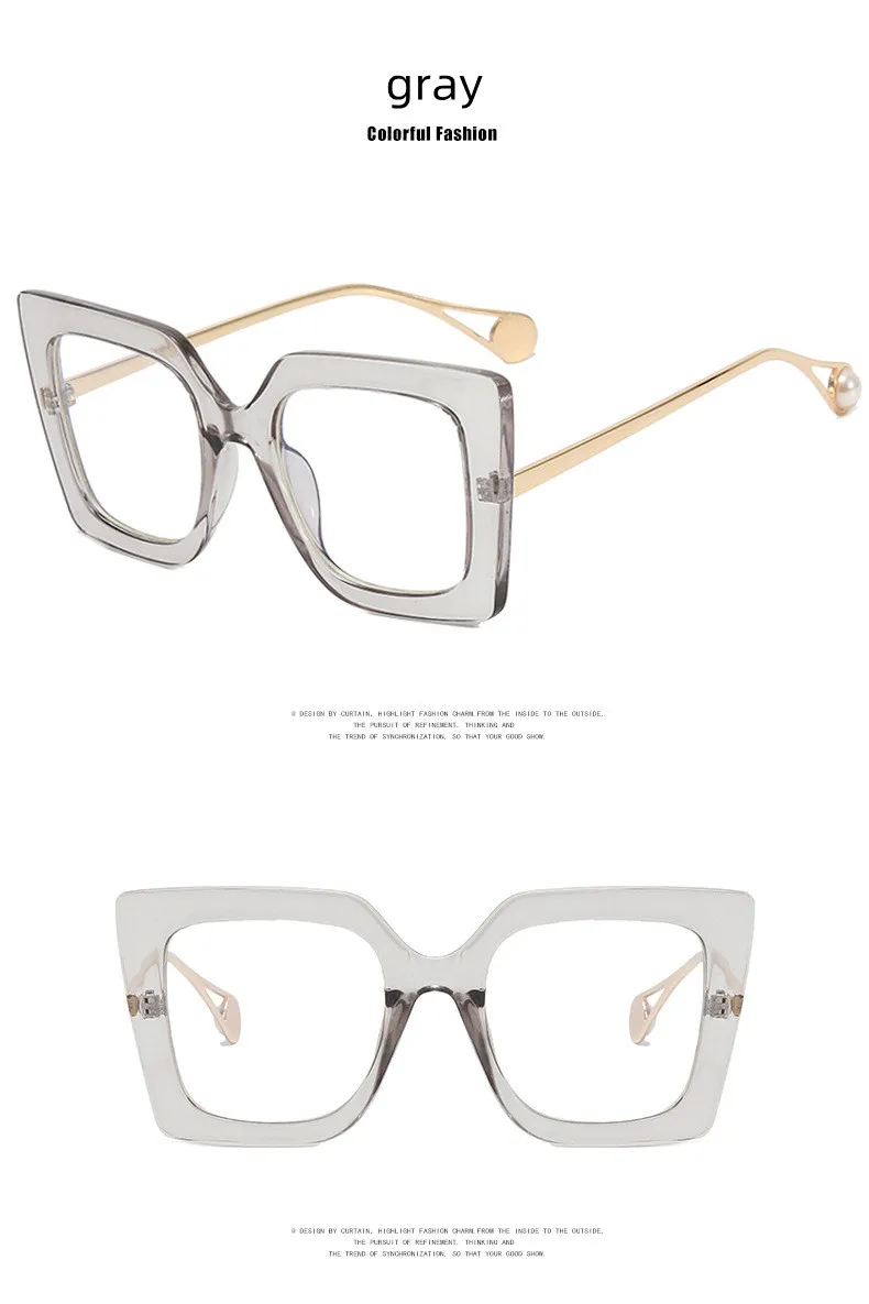 Blaues Licht, individuelle Grad, übergroße Lesebrille, Leopardenmuster, quadratischer Rahmen, klare Rezept, Damenmode, Vergrößerungsbrille – Detail 15