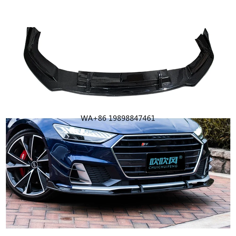 

OEM Dry Carbon Fiber Front Bumper Lip and Universal Rear Spoilers New Condition for AUDI A7/A7L/S7 C8 Rear Diffuser
