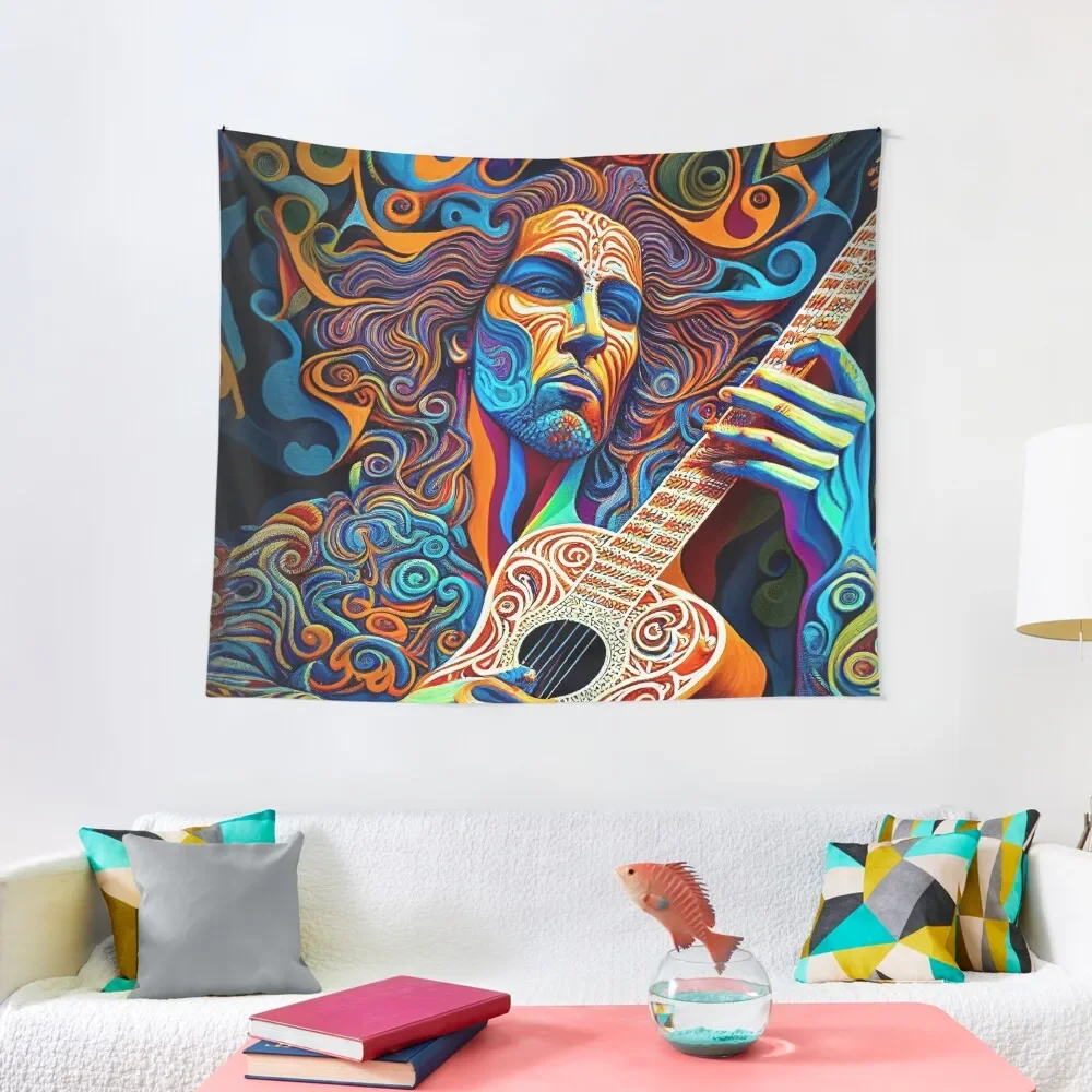 

guitarist Tapestry On The Wall Aesthetic Room Decorations Wall Decoration Wall Tapestries Tapestry