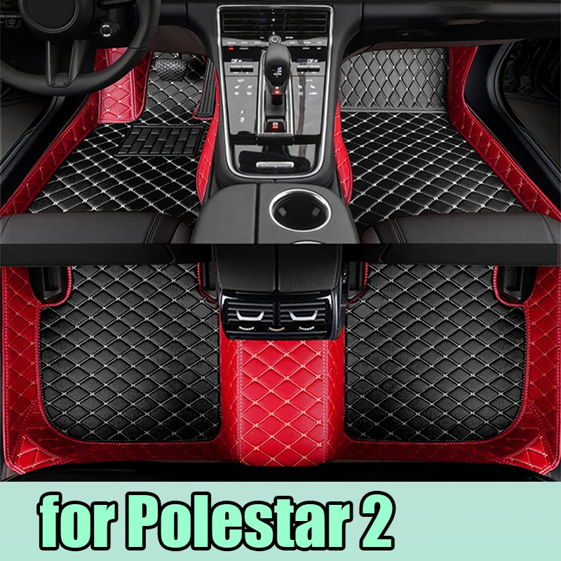 Car Floor Mats For Polestar 2 2020-2022 DropShipping Center Auto Interior Accessories Leather Carpets Rugs Foot Pads