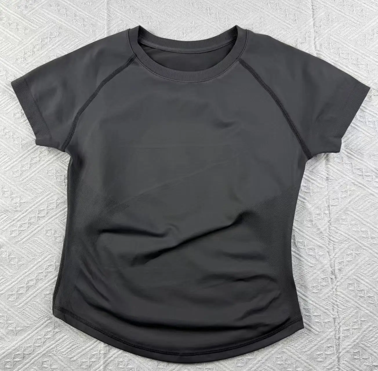 Nieuwe DFYZHE Running Fitness Set Ronde Hals Korte Mouw Naadloze Yoga Top T-shirt Fitness Set T-shirt Shorts 2-delige set