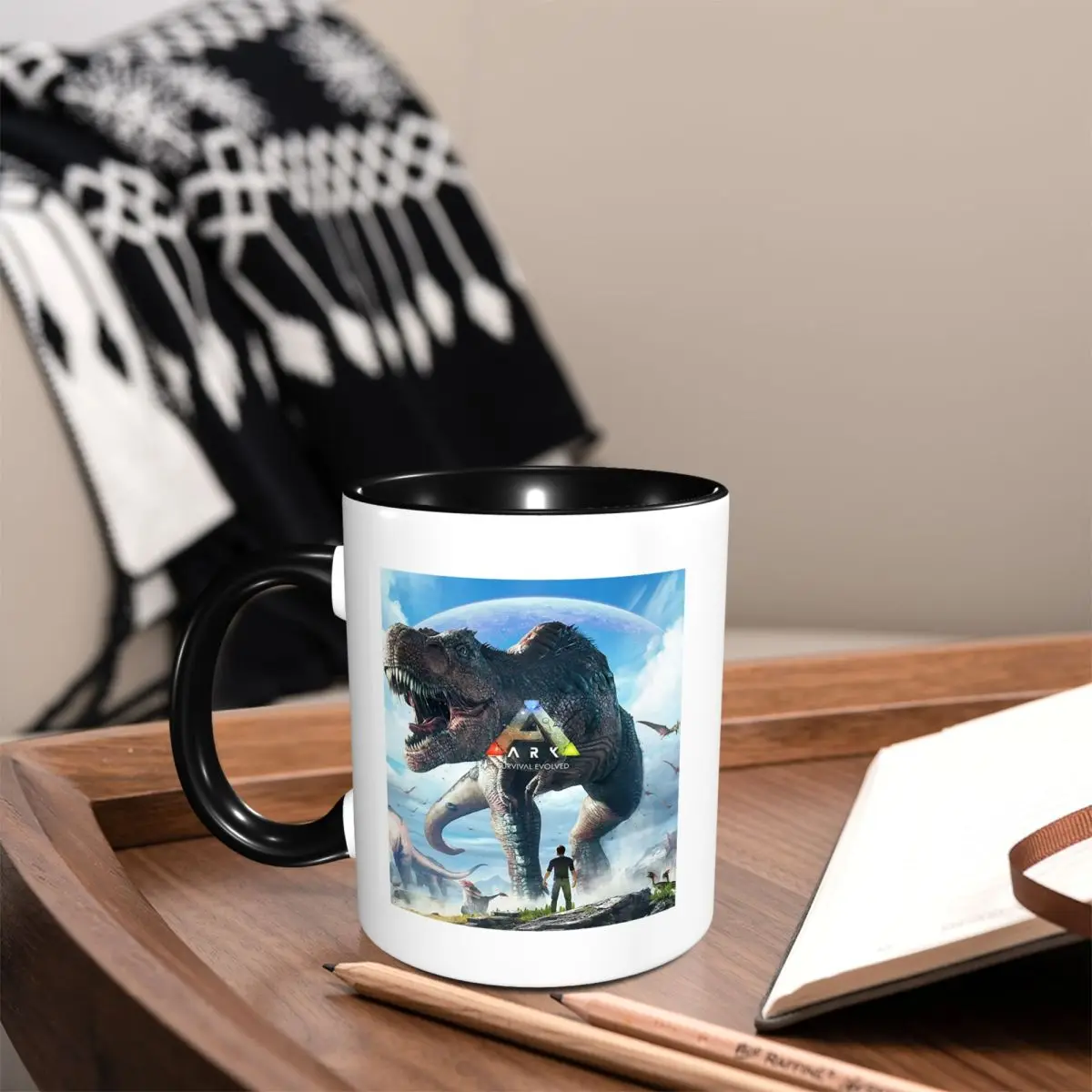 Idée cadeau : tasse Ark Survival Evolved, tasses à café en céramique amusantes, tasses à thé, tasses à lait, cadeau pour femme et homme