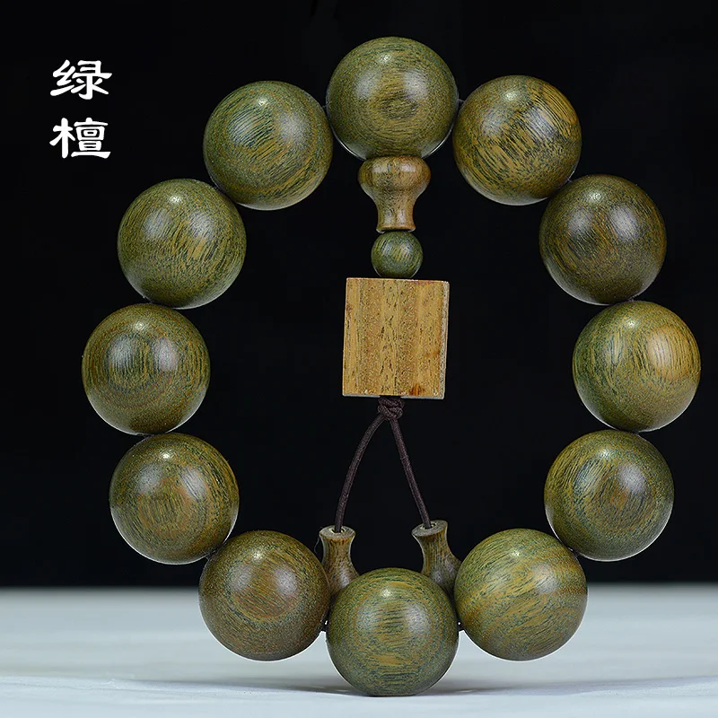 Argentine Green Green Sandalwood Old Material Sinking Log Mala Bracelet 108 Beads Unisex Jewelry Holiday Gift