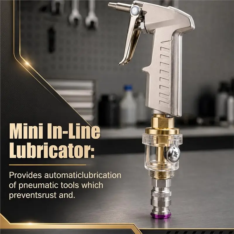 B50C 12 Pack Inline Oiler For Air Tools Automatic Lubricator For Pneumatic Tools For Pneumatic Equipment Lubrication