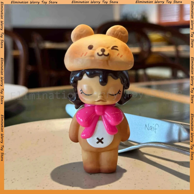 NEW Genuine Blind Box Molly Breadhead Series Figurine Doll Molly Baking Time Carb Lover Mystery Box Collection Decoration Toy