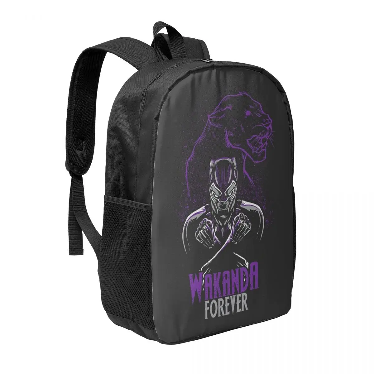 Custom Black Panther Wakanda Forever Backpacks for Men Women College School Student Bookbag Fits 15 Inch Laptop Bags