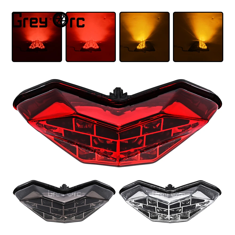 

LED Motorcycle Tail Brake Light Red Smoke Lens Daytime Running Signal For KAWASAKI Ninja 300 2013-2015 Z300 2015Turn Signal Lamp