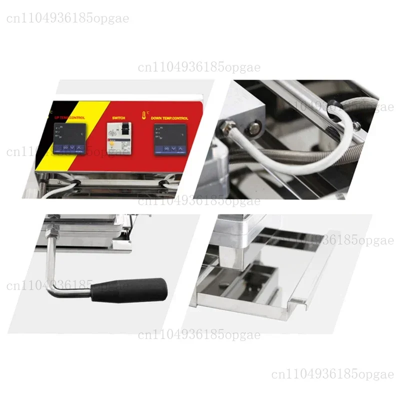 Egg Crisp Roll Machine Electric Heating Manual Egg Roll Machine 3000W Crispy Egg Cone Machine Commercial Spring Roll Pastry