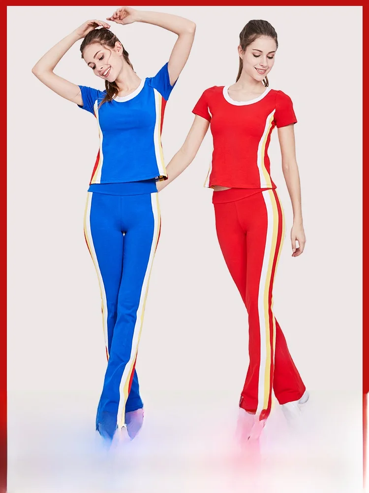 completo-da-ballo-jiamusi-square-dance-nuovo-abbigliamento-sportivo-da-donna-abiti-da-esibizione-yang-liping-abbigliamento-estivo-per-mamma-set-a-maniche-corte