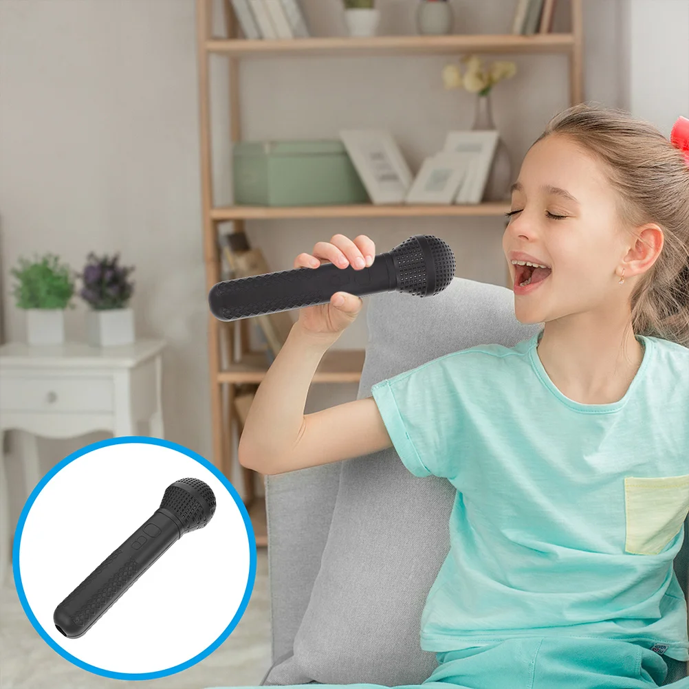 Microphone de simulation pour jeu de simulation, accessoires de karaoké, faux microphone pour performance sur scène, cadeaux de fête pour enfants, 3 pièces