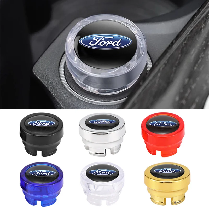 For Ford Fiesta Ranger Fusion Mondeo Mustang Transit Sticker Car Interior Cigarette Lighter Cover Waterproof DustProof Cap - view 2