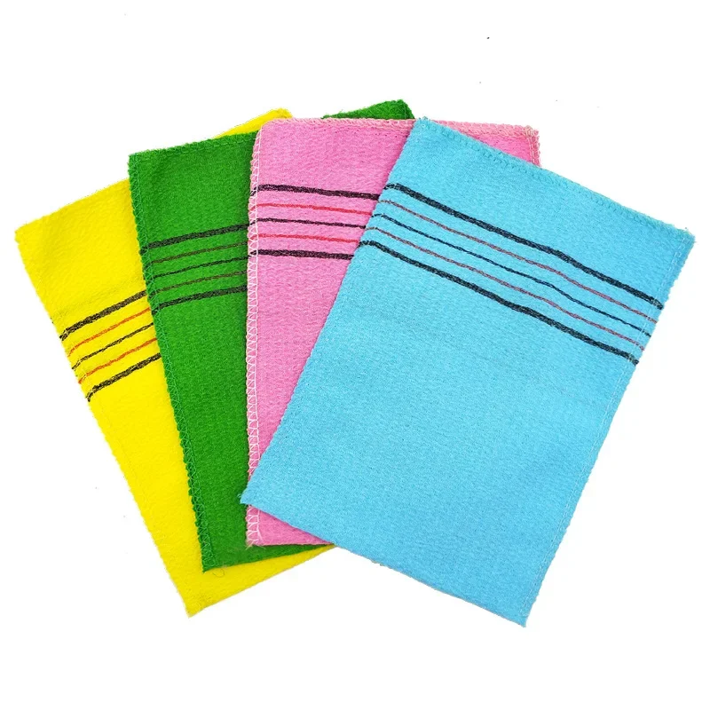 10Pcs Exfoliating Bath Washcloth Body Scrub Shower Soft Towels Coarse Sand Sauna Bath Towel Bathroom Korean Italy Asian