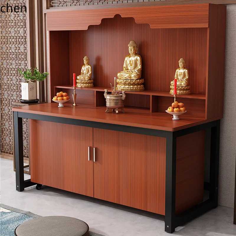 ZML Incense Case Buddha Altar Home Use Small Window Side with Backboard Incense Stick Case Economical Type
