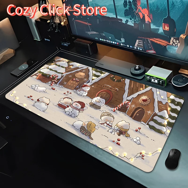 

baby bear Mousepad Computer Game Mouse Pad Gaming Accessories Large Anti-Slip Printing Deskmat Keyboard Pad PC cartoon Mousepad