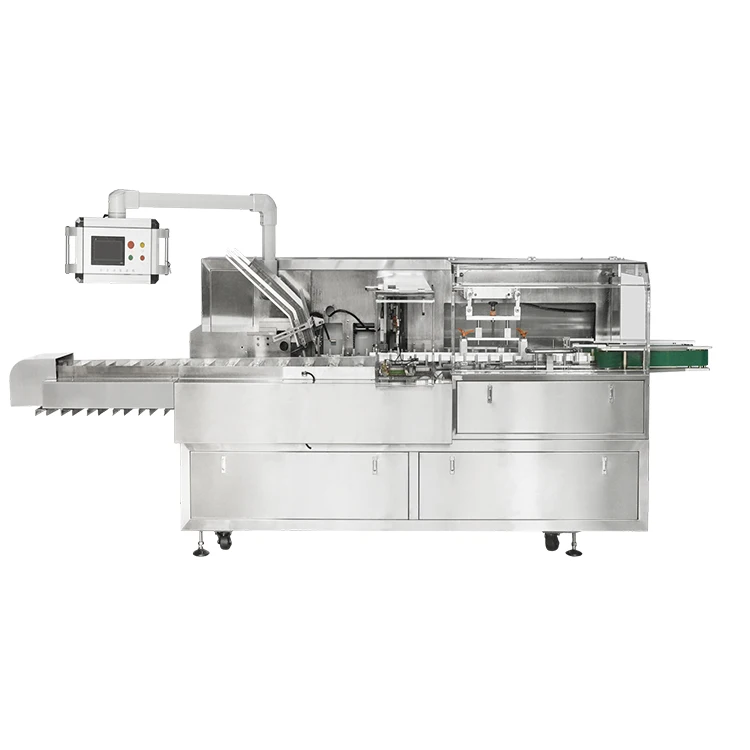 Automatic disposable mask cartoning machine PLC engine  carton packaging biscuits toothpaste  bottles
