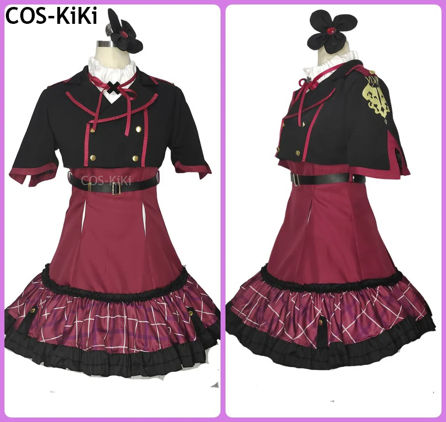 COS-KiKi Blue Archive Asagi Mutsuki Game Suit Cosplay Costume Lovely Dress Halloween Party Role Play Women Outfit Any Size