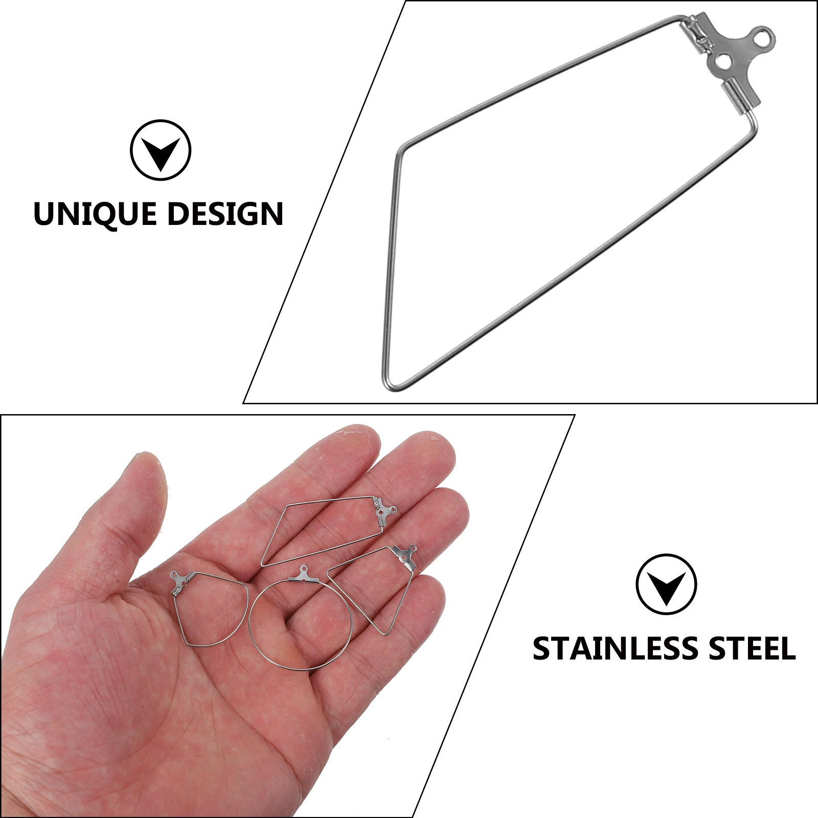 

40 Pcs DIY Earring Accessories Hoop Component Jewelry Findings Earrings