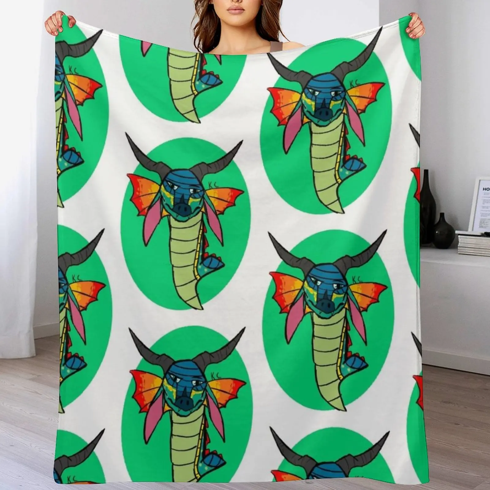 Glory from Wings of Fire Throw Blanket Cozy Microfiber Throw Blanket for Home Bedroom