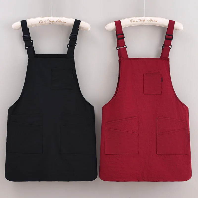 

Новый быстросохнущий фартук с защитой от брызг, кухонный бытовой без рукавов для взрослых, водонепроницаемые и маслостойкие нагрудники спереди и сзади