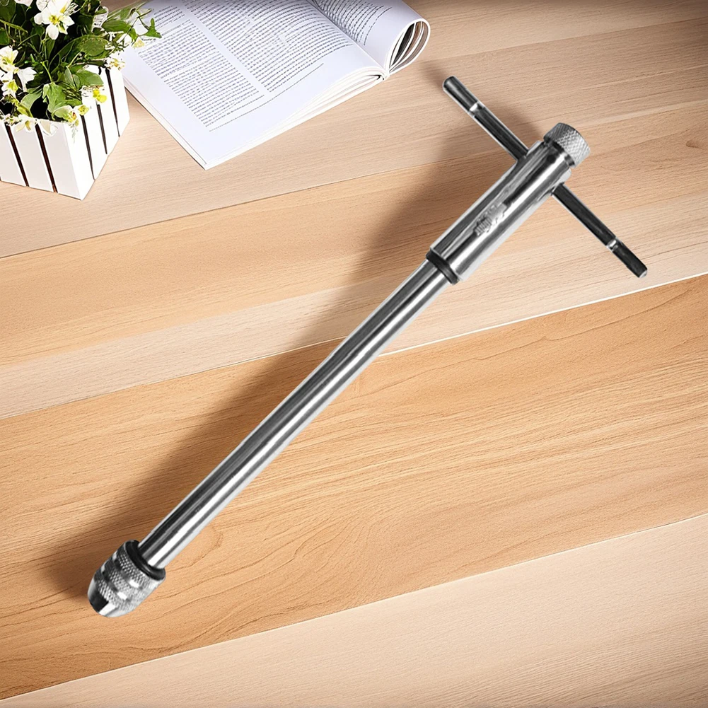 

Регулируемый серебряный Т-образный ключ с трещоткой, развертка, ручной держатель, гаечный ключ, метрический ключ M3-M8 M5-M12, ручные инструменты для нарезания резьбы