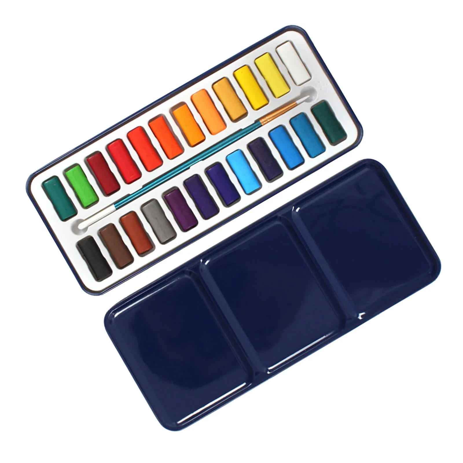 

Набор акварельных красок: яркие цвета в металлической коробке, полумокрая формула, для художников, студентов, для рисования на природе