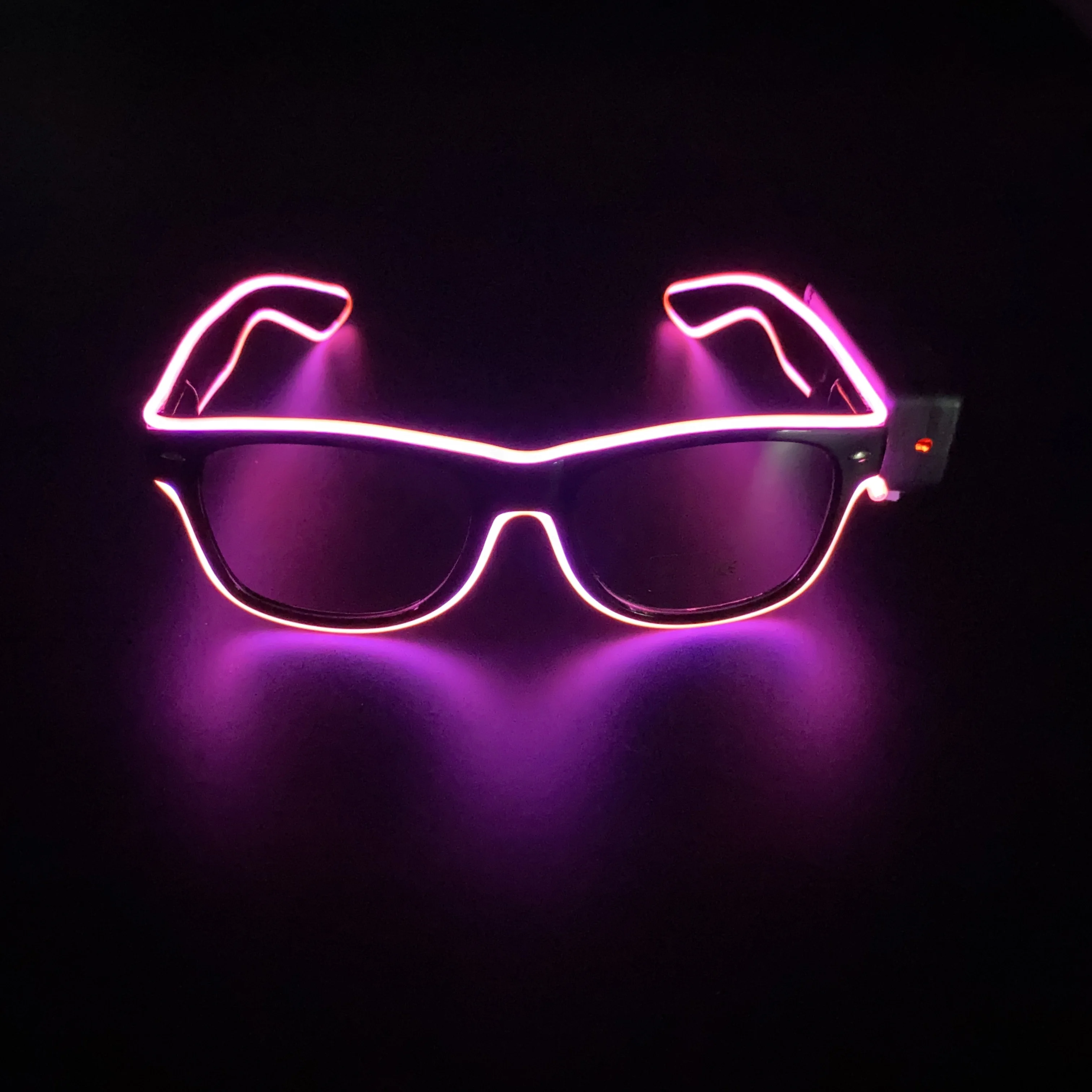 Nowe fajne bezprzewodowe świecące okulary LED do Rave Festival Party Luminous Neon Mosaic Sunglasses club disco Eye Glasses — zdjęcie 4
