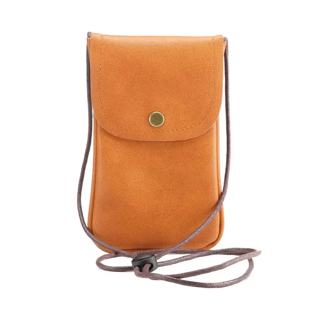 Mini Small PU Leather Phone Bag Shoulder Crossbody Wallet Case Neck Strap For iPhone For Samsung for Huawei 6.0 inch Phone