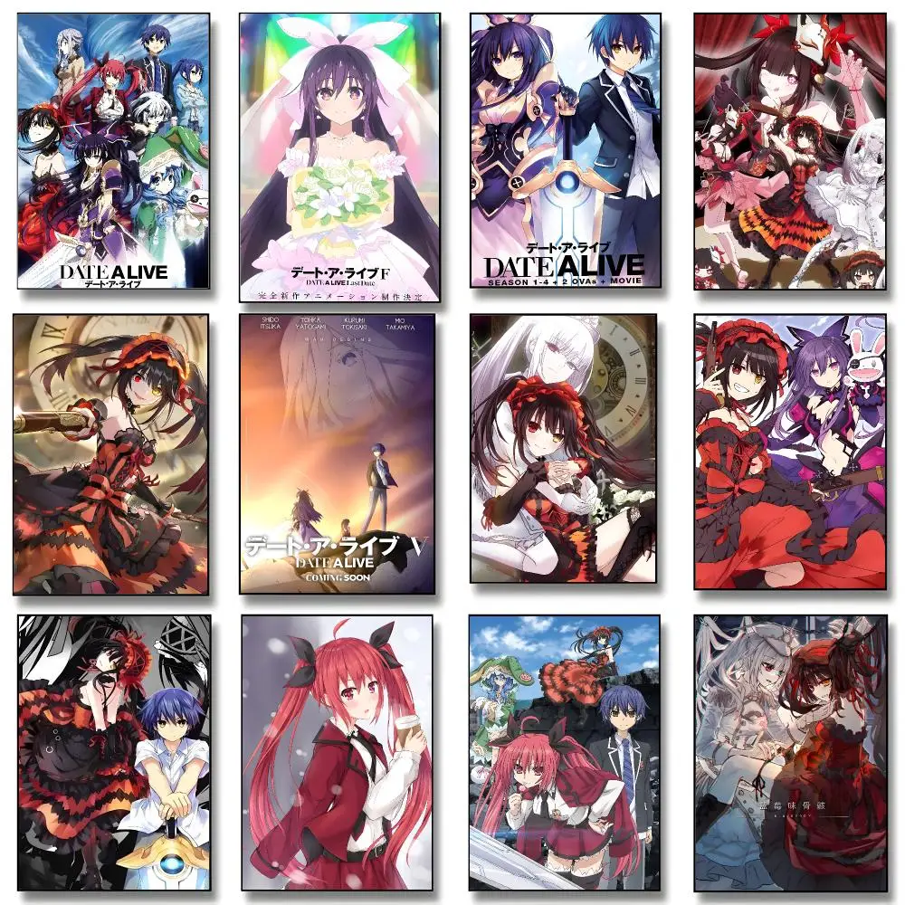 Related Games D-Date A Live Poster Print Painting Home Decor for Bedroom Living Room Hallway