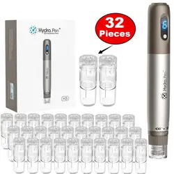 Professional Hydra.Pen H3 Wireless Microneedling With 32Pcs Cartridges Micro Needle Derma Pen Rolling Face Skin Care Device