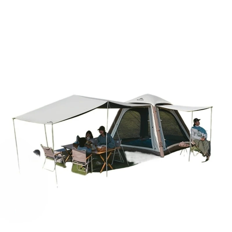 Inflatable tent canopy two-in-one overnight camping camping equipment disaster relief tent