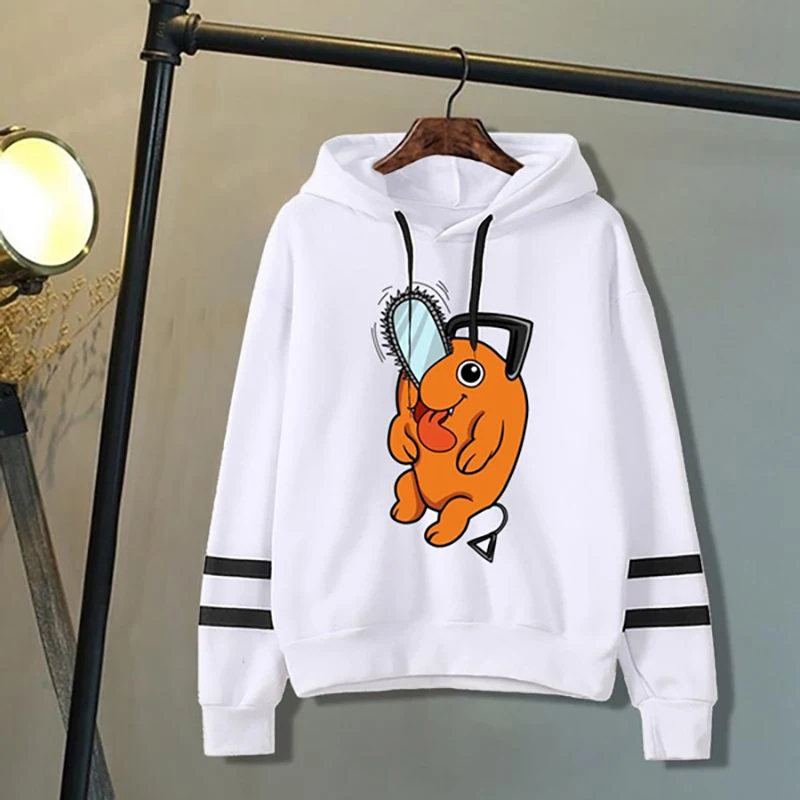 

Hot Cute Pochita Graphic Hoodie Unisex Fashion Personality Long Sleeve Pullover Streetwear Casual Anime Harajuku Sweatshirt